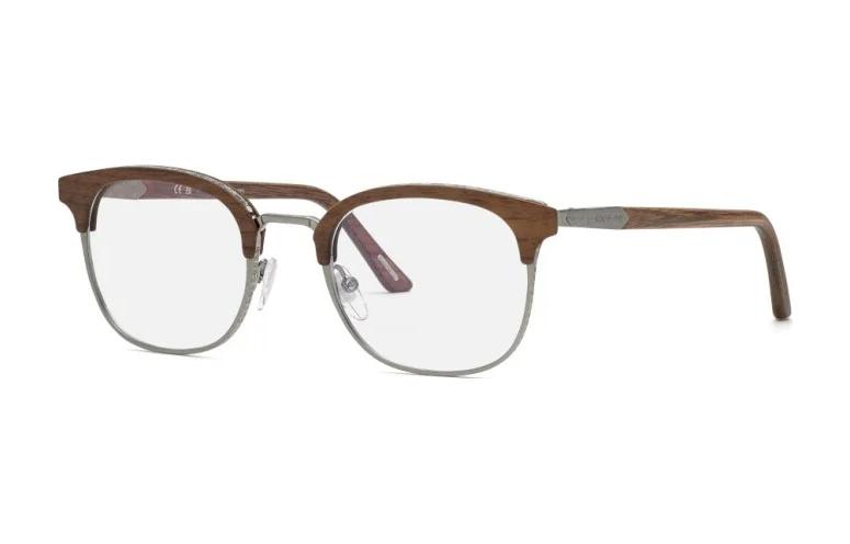 Chopard Brown Square Optical Frame Glasses for Men with Metal Logo Detail VCHG59V510509