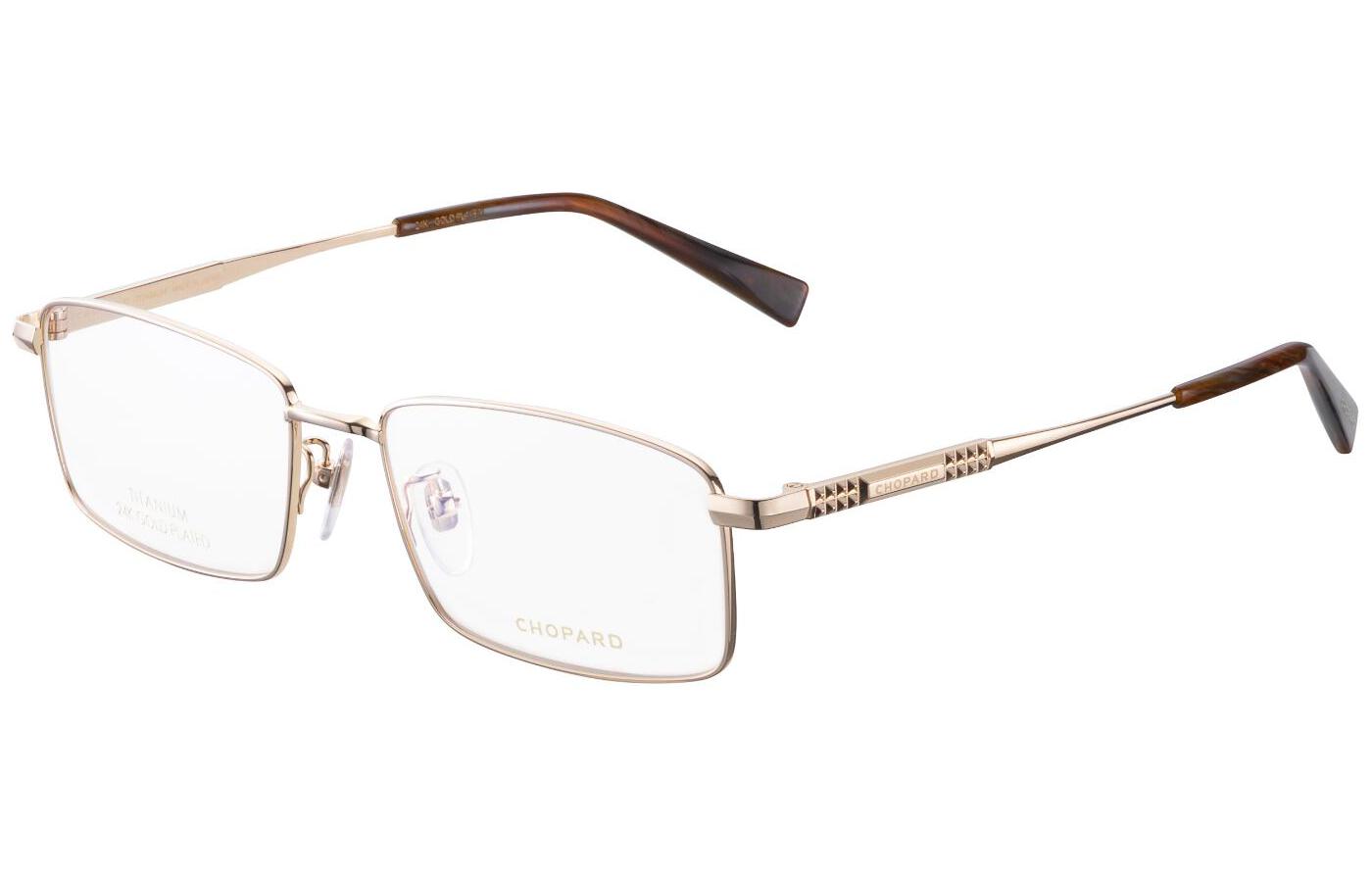Chopard Classic 24K Gold Gentle Lightweight Business Optical Frame. VCHL11D0100