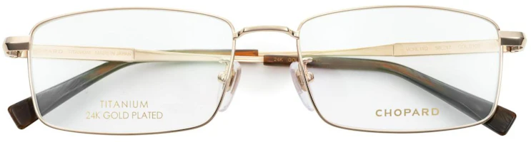 Sizing Chopard Classic 24K Gold Gentle Lightweight Business Optical Frame. VCHL11D0100