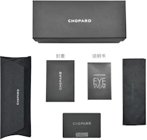 Details for Chopard Classic Titanium Diamond Laser Pattern Silver Full-Frame Eyeglasses VCHL11J0579