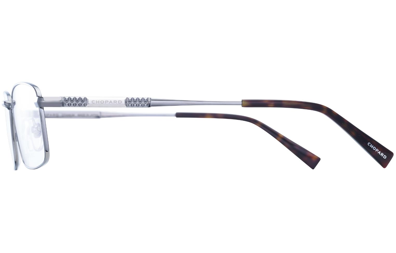 Lookbook ショパール クラシック チタン スクエア型 メンズ 眼鏡 フレーム ガンカラー VCHL11J0568