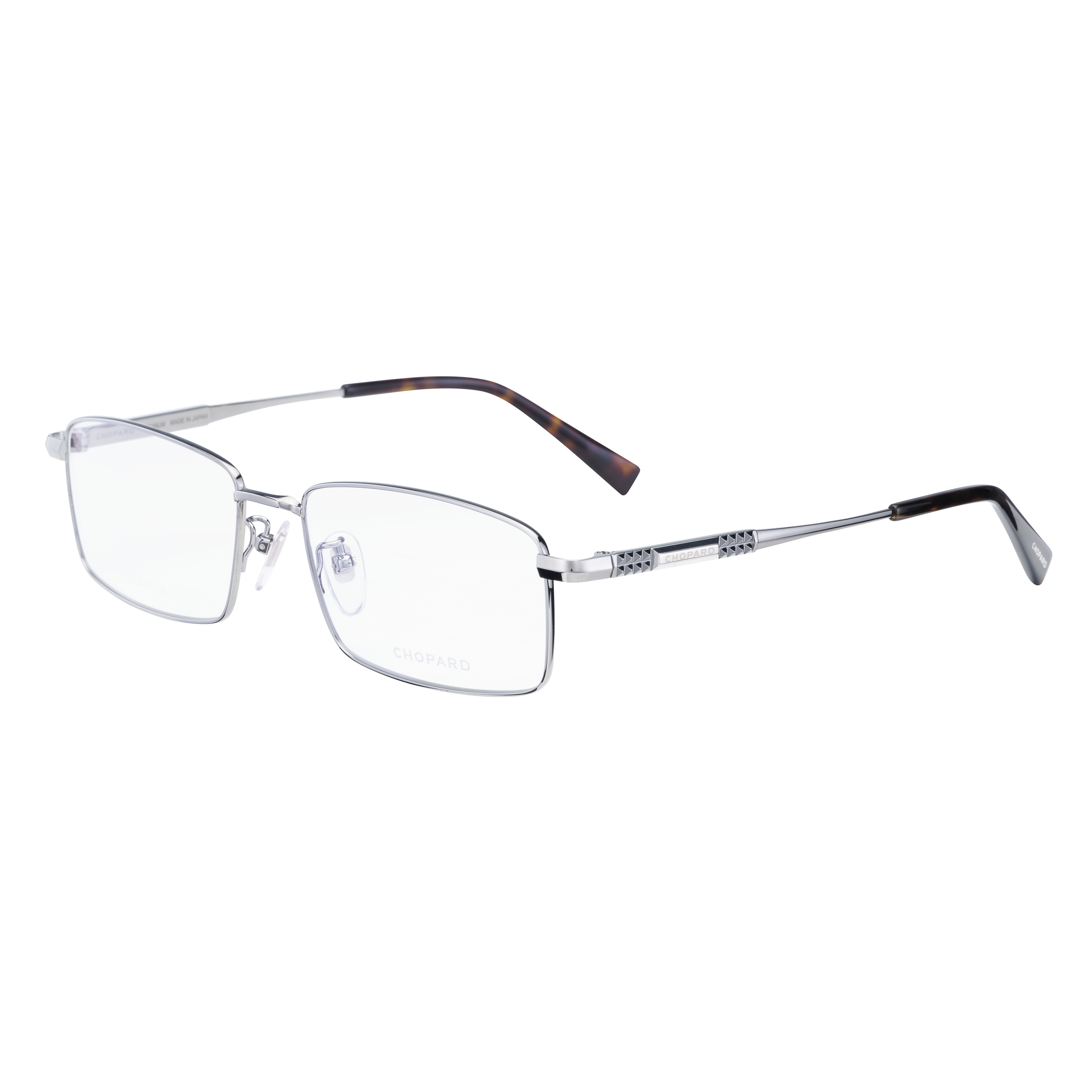 Purchase ショパール クラシック チタン スクエア型 メンズ 眼鏡 フレーム ガンカラー VCHL11J0568