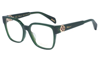 Order CHOPARD Green Unisex Irregular Plastic Optical Glasses Frames with Logo. VCH324S