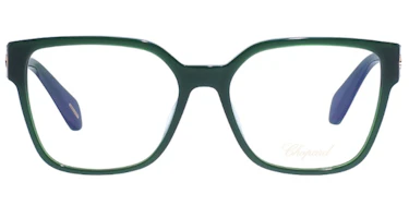 Lookbook CHOPARD Green Unisex Irregular Plastic Optical Glasses Frames with Logo. VCH324S