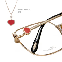 Purchase Chopard Happy Hearts Square Metal Optical Glasses Frame VCHF99G