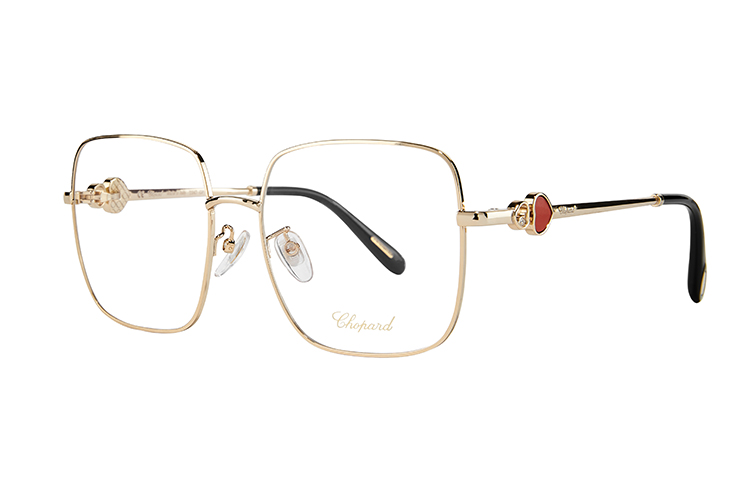 Sizing 萧邦Happy Hearts方形金属眼镜框 VCHF99G