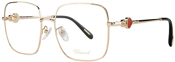 Sizing Chopard Happy Hearts Square Metal Optical Glasses Frame VCHF99G