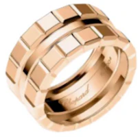 Order Chopard Ice Cube 18K Rose Gold Ring Couple's Unisex Ring in Rose Gold. 827004-5010