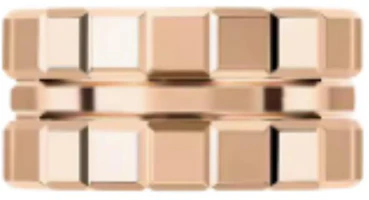 Lookbook Chopard Ice Cube 18K Rose Gold Ring Couple's Unisex Ring in Rose Gold. 827004-5010