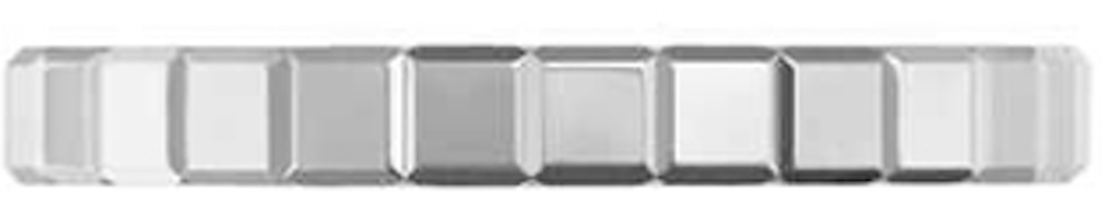 쇼파드 아이스 큐브 로고 각인 18K 화이트 골드 커플 링 - 실버. 827702-1190 Lookbook 쇼파드 아이스 큐브 로고 각인 18K 화이트 골드 커플 링 - 실버. 827702-1190