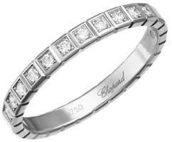Order CHOPARD Ice Cube Pure 18K Gold Diamond Ring Unisex Couple White Gold. 827702-1255