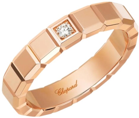 蕭邦 CHOPARD 冰柱純粹 18K 玫瑰金鑽石男女對戒 829834-5069 Order 蕭邦 CHOPARD 冰柱純粹 18K 玫瑰金鑽石男女對戒 829834-5069