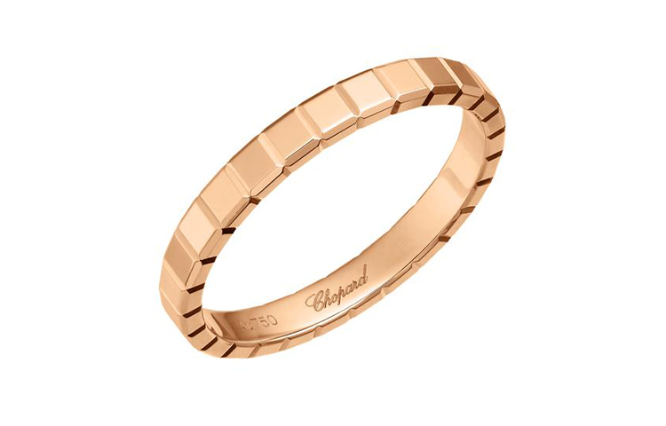 Order ショパール アイスキューブ ピュア 18K ローズゴールド リング ユニセックス カップル用 827702-5196