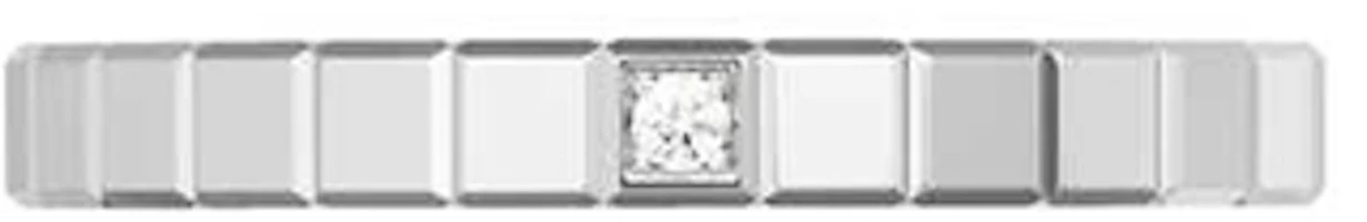 Lookbook Cincin Chopard Ice Cube Pure Emas Putih 18K Berlian Unisex Couple Style. 827702-12