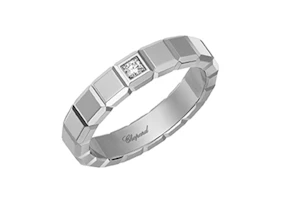 Order CHOPARD Ice Cube Single Diamond White Gold Ring for Men 829834-10