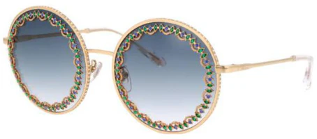 Order CHOPARD Round Metal Sunglasses Unisex Gold. SCHF11S0300