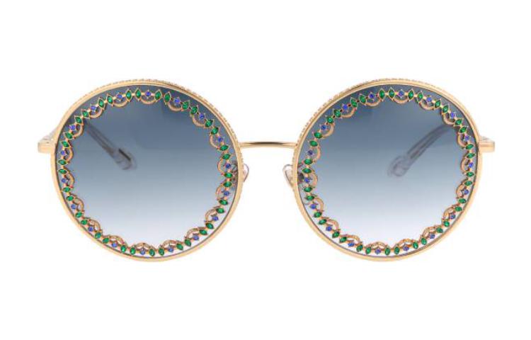 Lookbook ショパール ラウンドメタル サングラス ユニセックス ゴールド SCHF11S0300