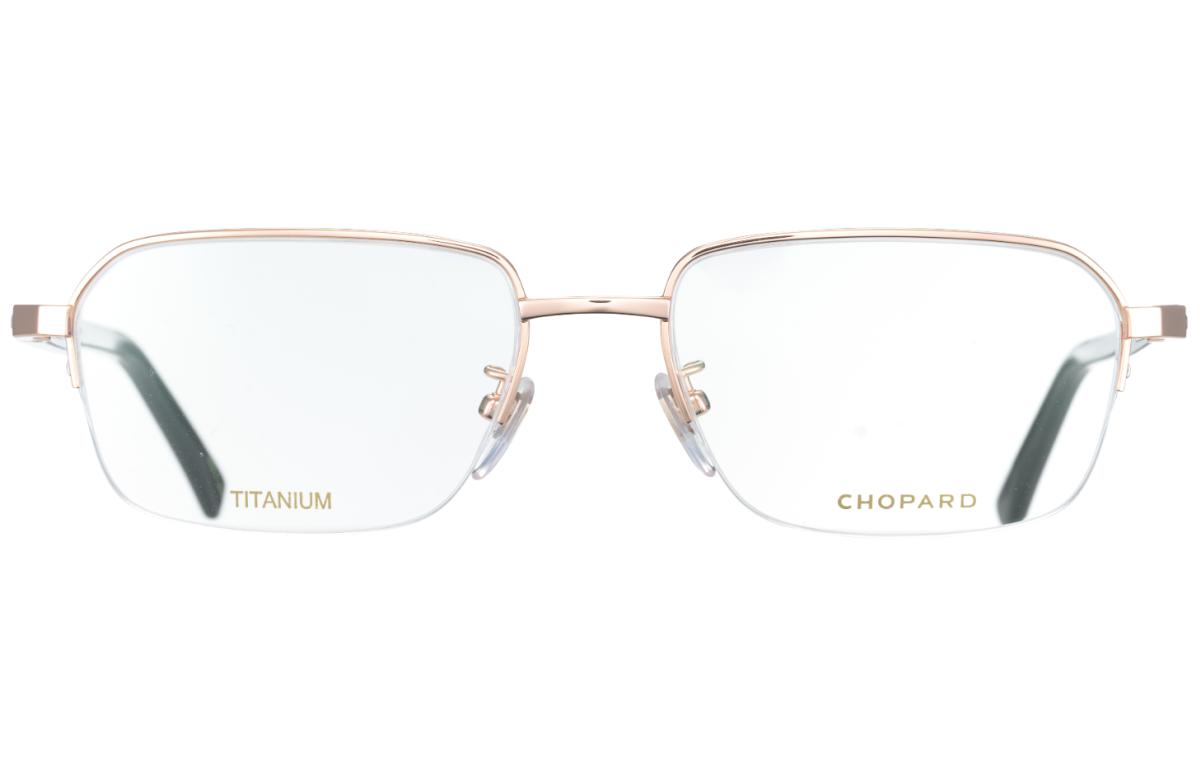 Lookbook Chopard Snow Mountain Wing Titanium Kacamata Optik Semi-Rim Square. VCHL41J08FC
