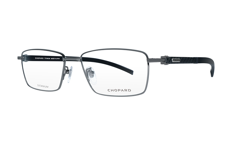 Chopard Square Titanium Business Optical Glasses - Handmade in Japan VCHG13J