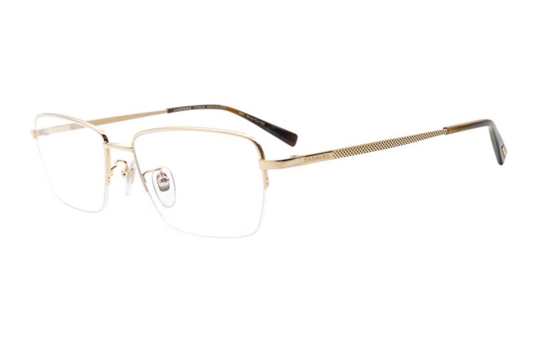 Chopard Titanium Half-Rim Optical Eyeglass Frame for Men - Multicolor VCHF59D