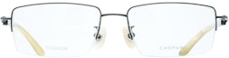 Lookbook ショパール チタン ホーン ハーフフレーム 男性用眼鏡 - エレガントビジネススタイル VCHG97J0568