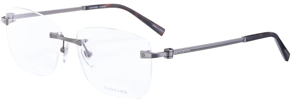 Order Chopard Kacamata Optik Pria Ringan Titanium Tanpa Bingkai Gunmetal Square. VCHL47J0568