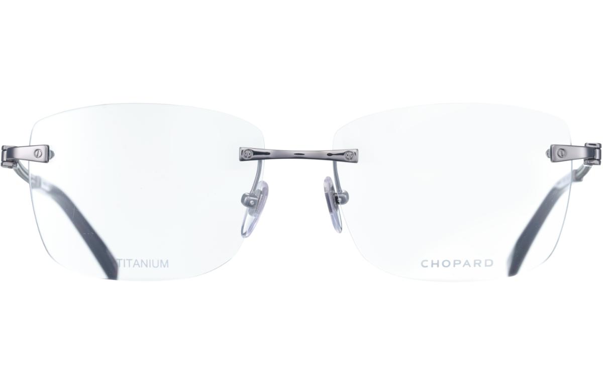 Purchase ショパール チタニウム 軽量 リムレス ガンメタル スクエア メガネ メンズ用 VCHL47J0568