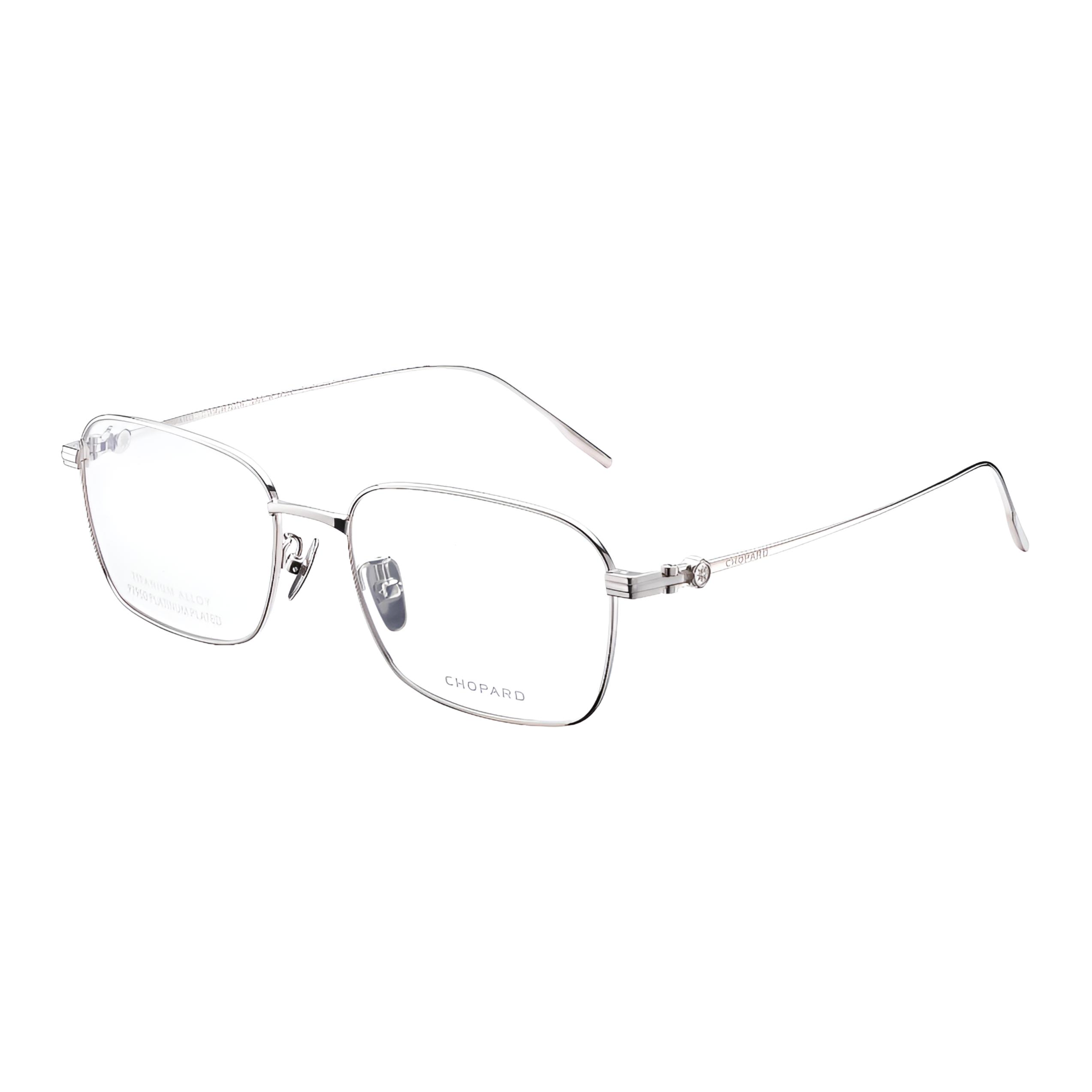 Chopard Titanium Pt950 Platinum Rose Compass Optical Glasses Unisex Classic Style VCHL96D570550