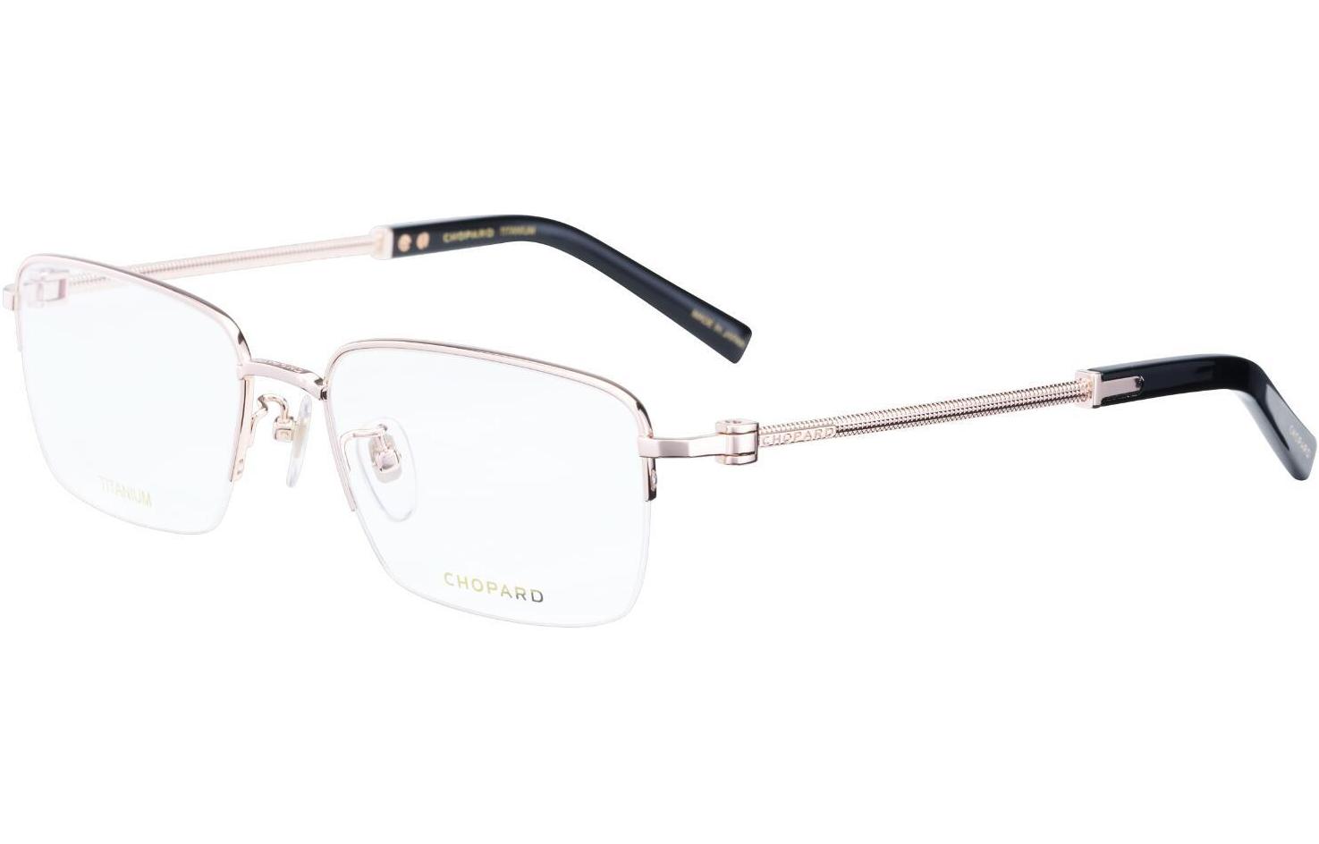 CHOPARD Titanium Square Optical Eyeglasses for Men - Classic Sophisticated Design VCHL12J08FC