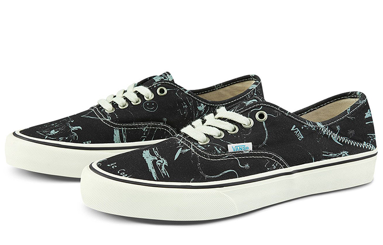 Order Chris Johanson x Vans Authentic SF 'Hitam Putih Antik' VN0A3MU642C