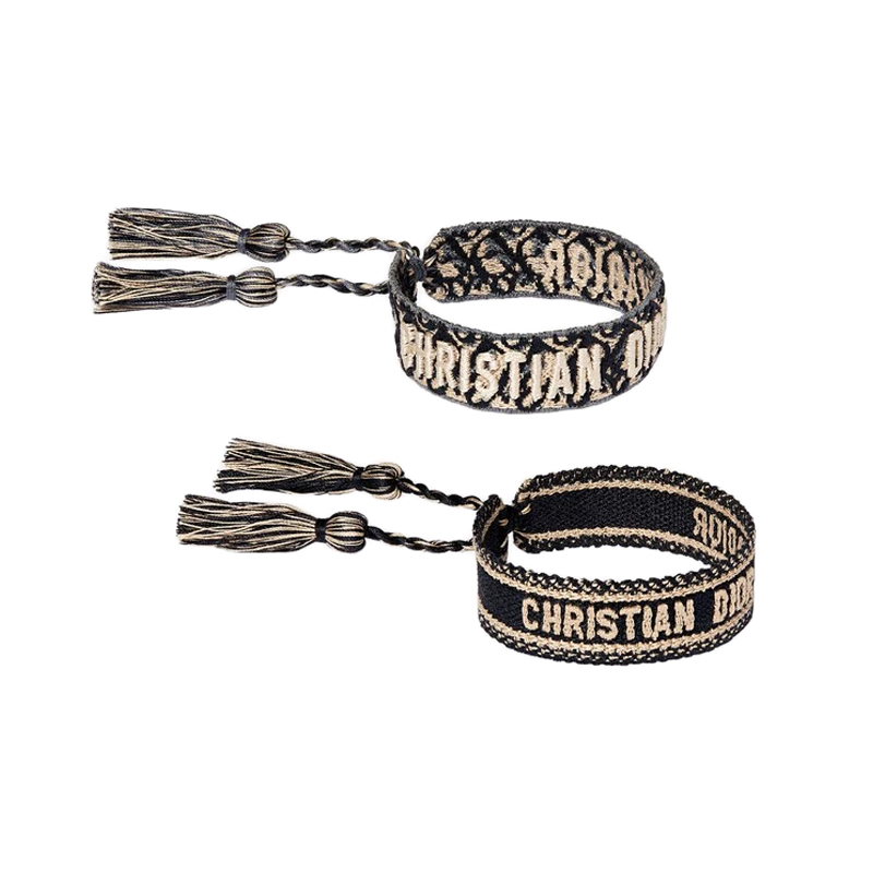 Christian Dior J'Adior Tassel Cotton Woven Bracelet Unisex B0961ADRCO-D650 圖 5