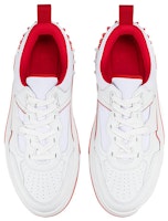 CL路鉑廷 小牛皮 防滑耐磨 低筒 板鞋 男款 白紅 Shop CL路鉑廷 小牛皮 防滑耐磨 低筒 板鞋 男款 白紅