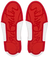 CL路鉑廷 小牛皮 防滑耐磨 低筒 板鞋 男款 白紅 Details for CL路鉑廷 小牛皮 防滑耐磨 低筒 板鞋 男款 白紅