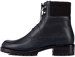 Christian Louboutin Calfskin Lace-Up Bootie 'Navy Blue' 3211054BL1U Christian Louboutin Calfskin Lace-Up Bootie 'Navy Blue' 3211054BL1U