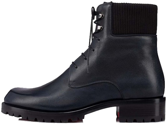 Christian Louboutin Calfskin Lace-Up Bootie 'Navy Blue' 3211054BL1U Buy Christian Louboutin Calfskin Lace-Up Bootie 'Navy Blue' 3211054BL1U
