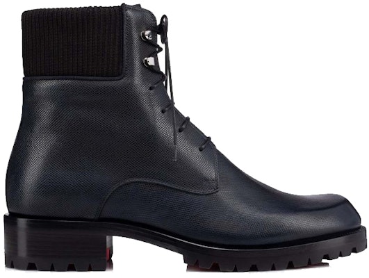 Christian Louboutin Calfskin Lace-Up Bootie 'Navy Blue' 3211054BL1U Order Christian Louboutin Calfskin Lace-Up Bootie 'Navy Blue' 3211054BL1U