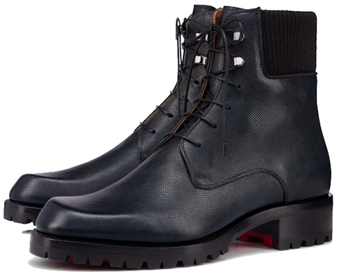 Christian Louboutin Kalfsleren Veterlaarsje ''Navy Blauw'' 3211054BL1U Lookbook Christian Louboutin Kalfsleren Veterlaarsje ''Navy Blauw'' 3211054BL1U