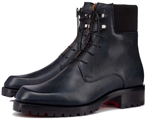 Christian Louboutin Calfskin Lace-Up Bootie 'Navy Blue' 3211054BL1U Lookbook Christian Louboutin Calfskin Lace-Up Bootie 'Navy Blue' 3211054BL1U