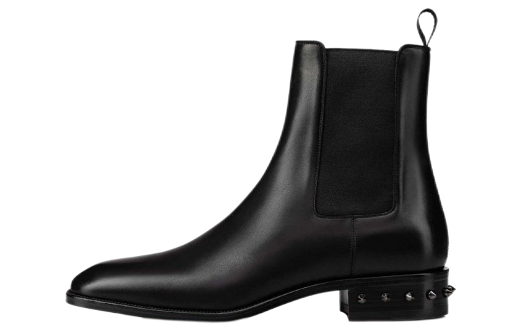 Christian Louboutin Chelsea Boot 'Black Studded Calfskin'
