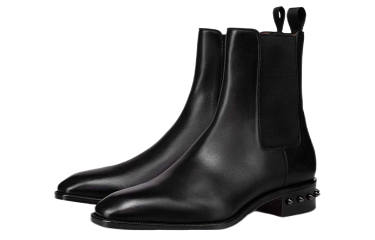 Christian Louboutin Chelsea Boot 'Black Studded Calfskin' 圖 3