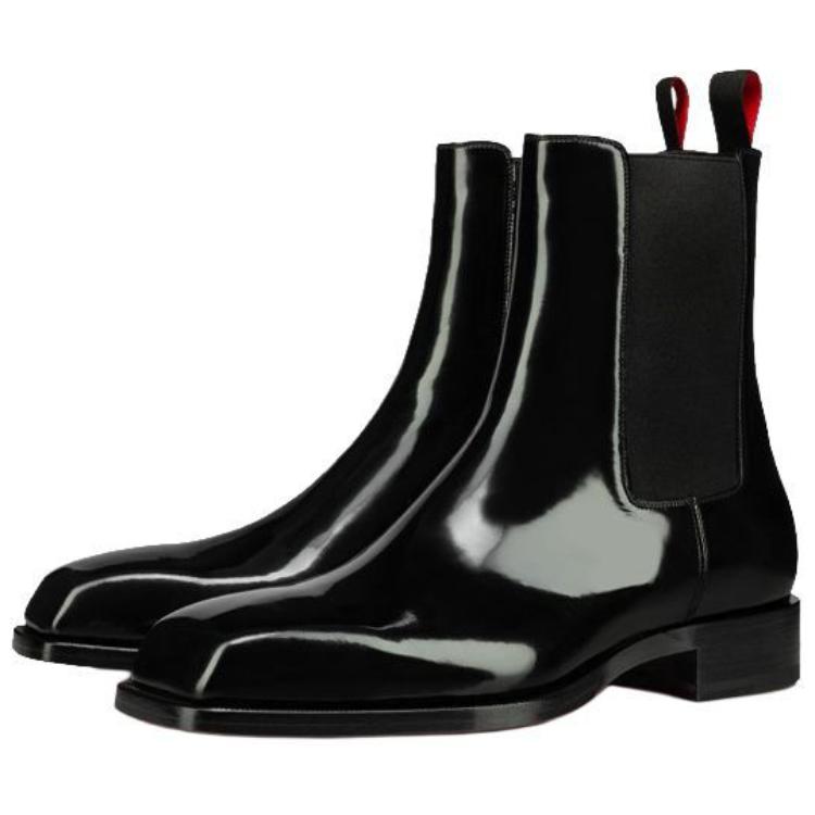 Lookbook Christian Louboutin Chelsea Boot 'Kulit Anak Lembu Hitam Licin' 3220334BK01