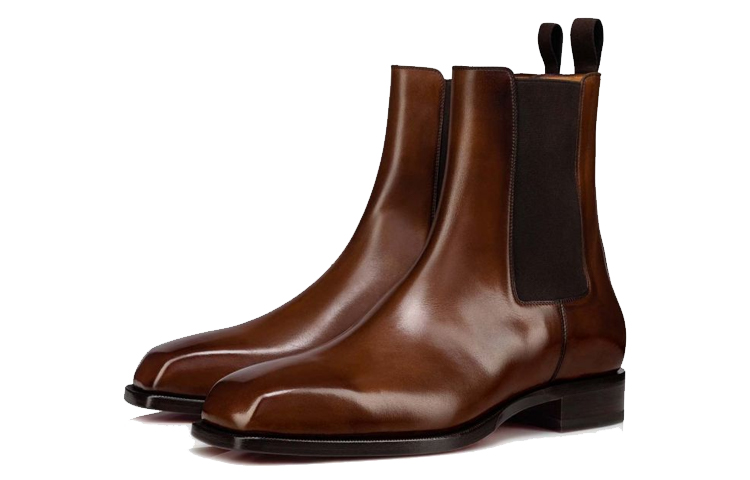 Order Christian Louboutin Chelsea Boot 'Kulit Anak Lembu Coklat Licin' 3220512BWI3