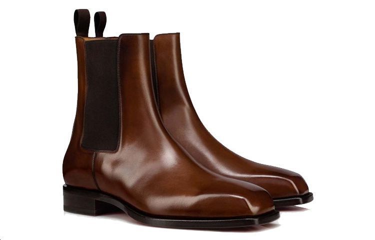 Lookbook Christian Louboutin Chelsea Boot 'Kulit Anak Lembu Coklat Licin' 3220512BWI3