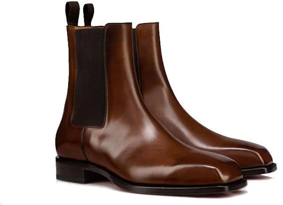 Christian Louboutin Chelsea Boot 'Kulit Anak Lembu Coklat Licin' 3220512BWI3 Lookbook Christian Louboutin Chelsea Boot 'Kulit Anak Lembu Coklat Licin' 3220512BWI3