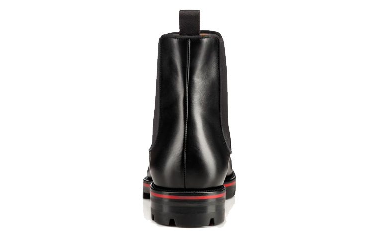 Shop Christian Louboutin But Chelsea 'Kulit Anak Lembut Hitam' 3161148BK01