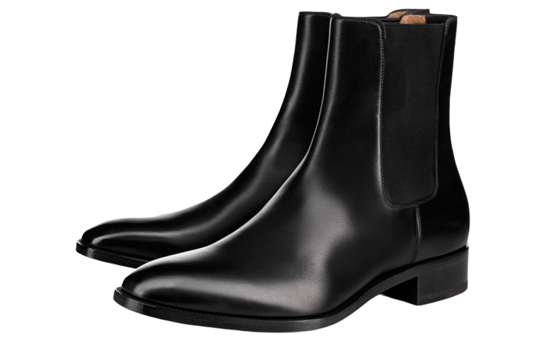 Lookbook Christian Louboutin Chelsea Boots 'Kulit Anak Sapi Hitam' 1180277BK01