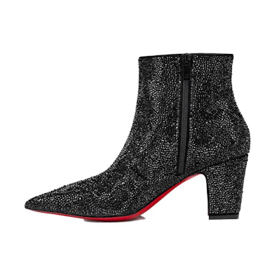 Christian Louboutin CL Aiglissima Strass Short Boot 'Black CMFT'