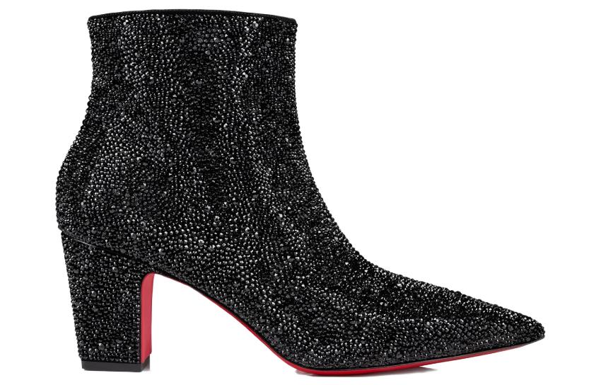Christian Louboutin CL Aiglissima Strass Short Boot 'Black CMFT' 圖 2