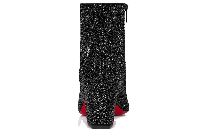 Christian Louboutin CL Aiglissima Strass Short Boot 'Black CMFT' 圖 4