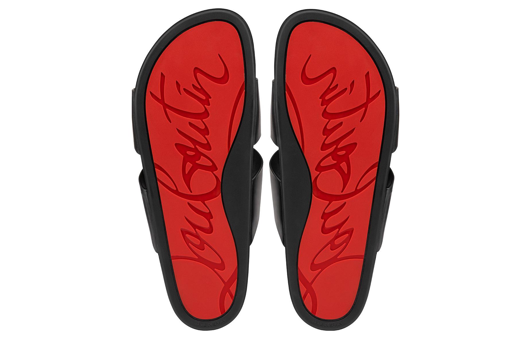 Purchase 크리스찬 루부탱 다부비즈 플랫 슬라이드 (블랙) 3230330BK01